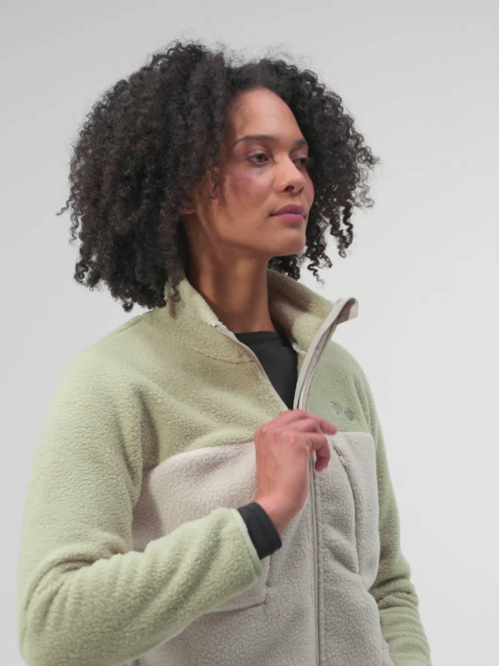 Pinqponq Fleece Jacket - Tune Olive (Female)