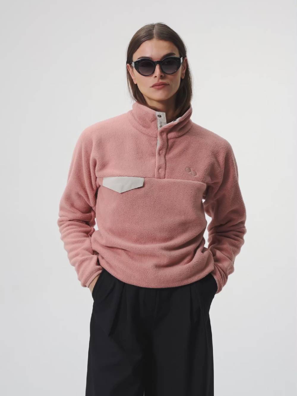 Pinqponq Fleece Pullover - Ash Pink (Unisex)