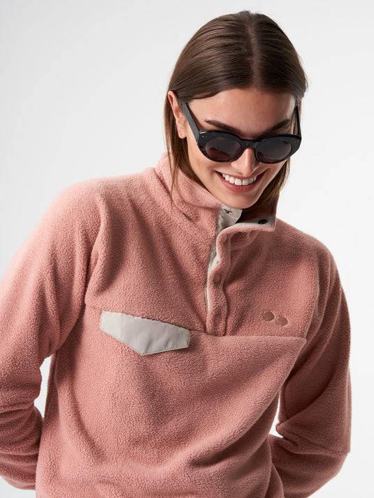 Pinqponq Fleece Pullover - Ash Pink (Unisex)