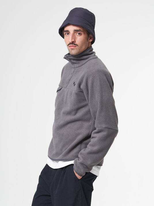 Pinqponq Fleece Pullover - Graphite Grey (Unisex)