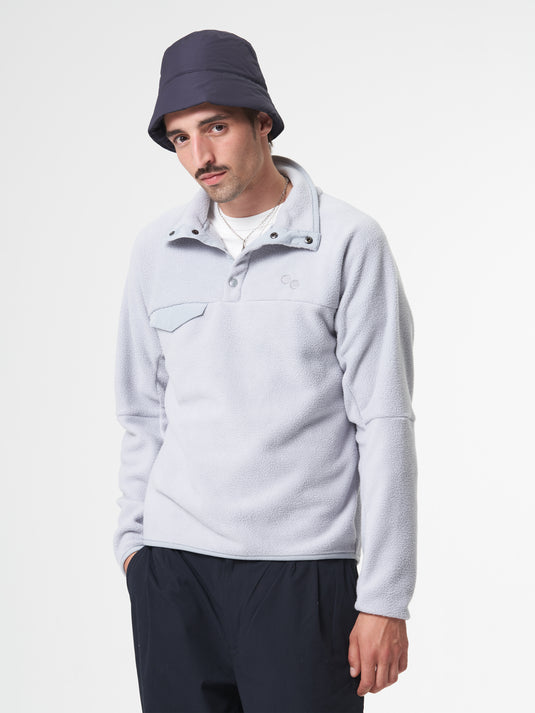 Pinqponq Fleece Pullover - Iced Grey (Unisex)