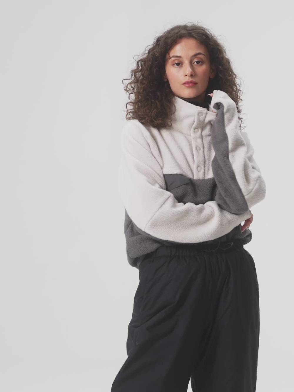 Pinqponq Fleece Pullover - Tune Beige (Unisex)