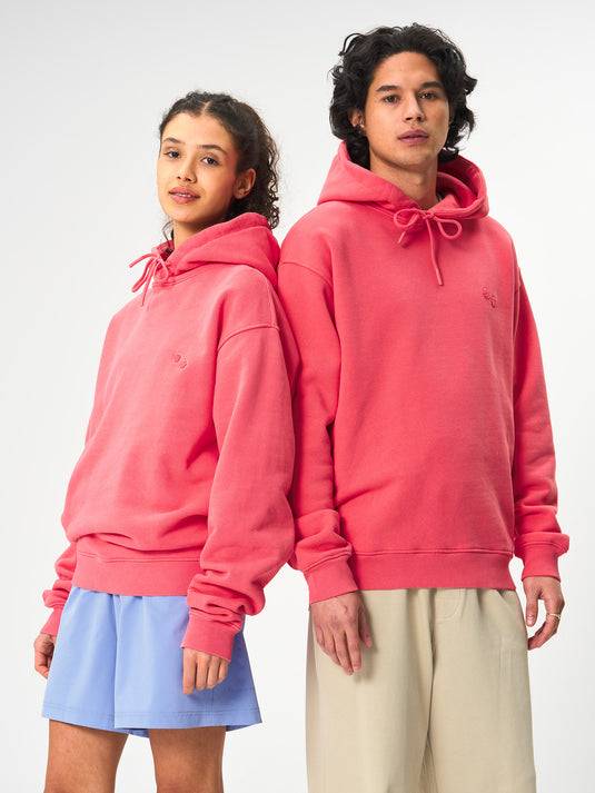 Pinqponq Hoodie Cotton - Watermelon Pink (Unisex)