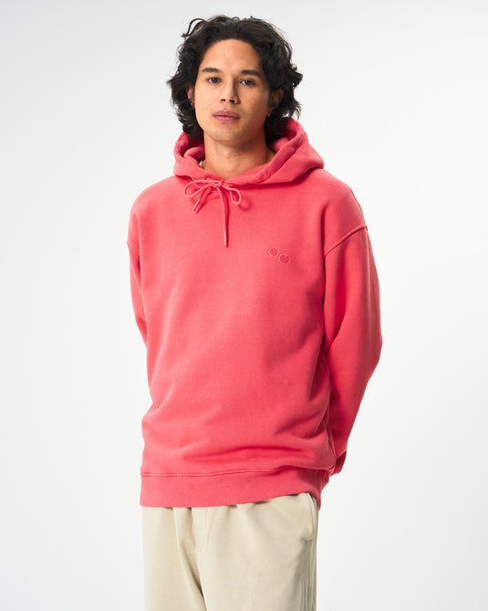 Pinqponq Hoodie Cotton - Watermelon Pink (Unisex)