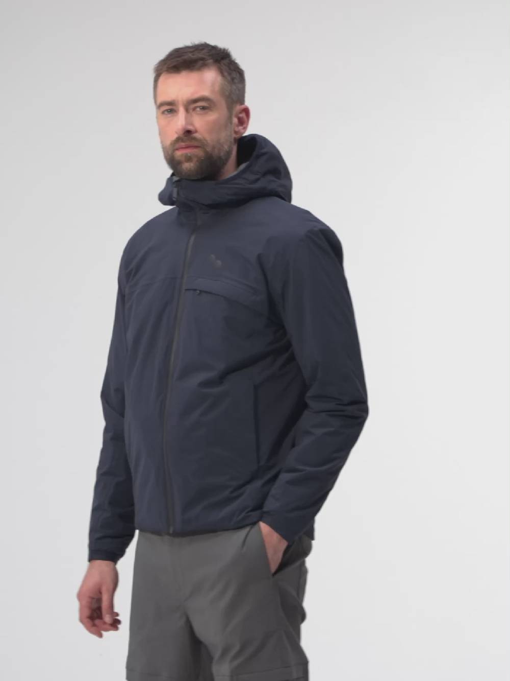 Pinqponq Hoodie Jacket - Fjord Navy (Male)