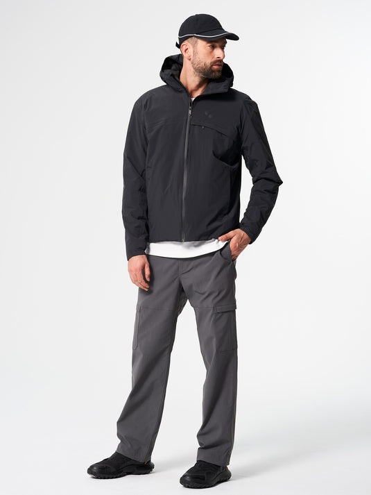 Pinqponq Hoodie Jacket - Peat Black (Male)