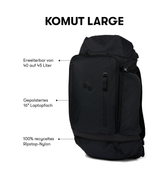 Pinqponq Komut Large - Pure Black