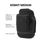 Pinqponq Komut Medium - Solid Black