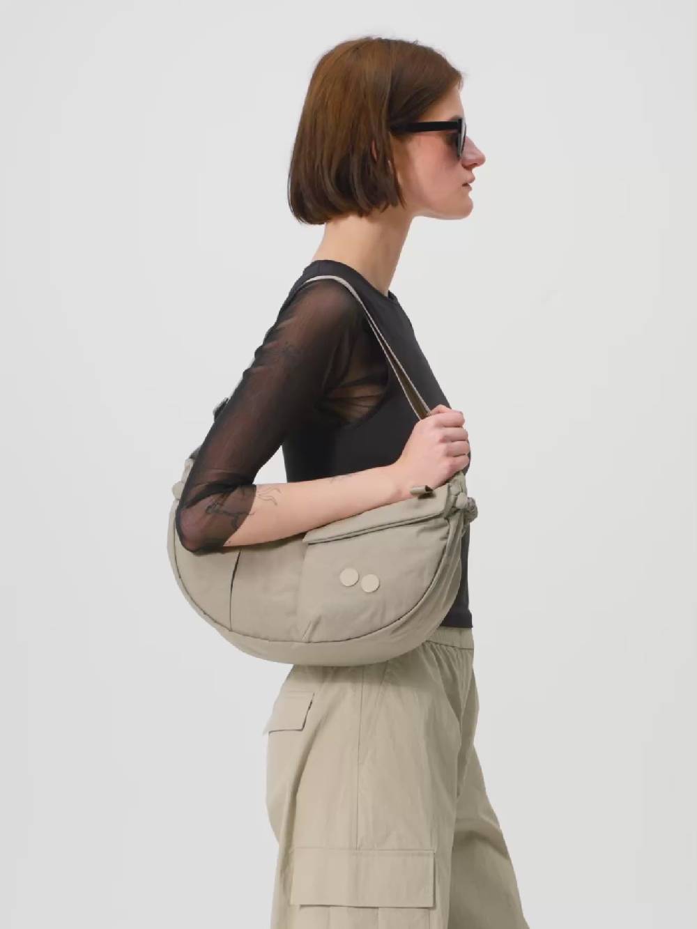 Pinqponq Krumm Medium - Crinkle Taupe