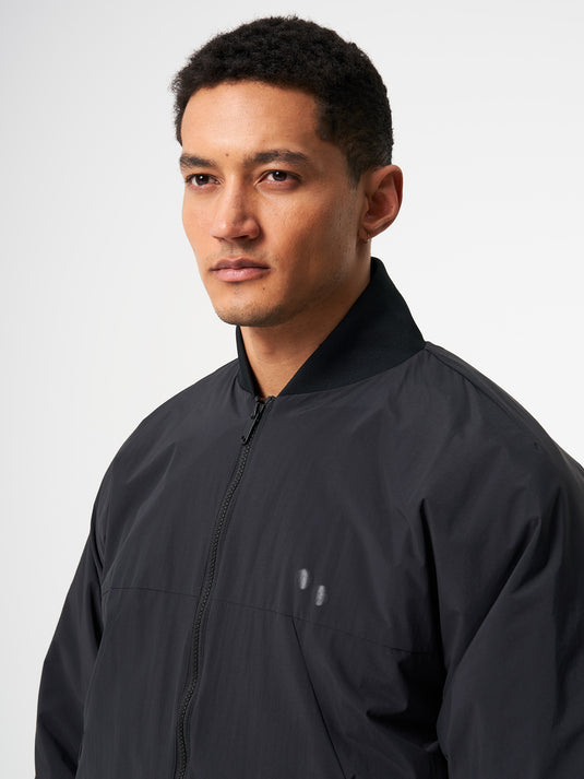 Pinqponq Light Bomber Jacket - Peat Black (Unisex)