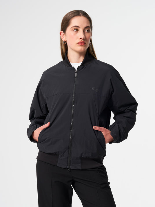 Pinqponq Light Bomber Jacket - Peat Black (Unisex)
