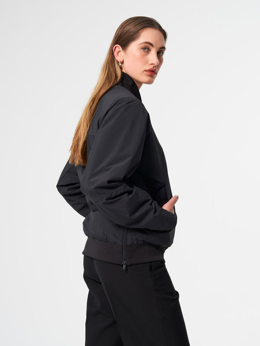 Pinqponq Light Bomber Jacket - Peat Black (Unisex)