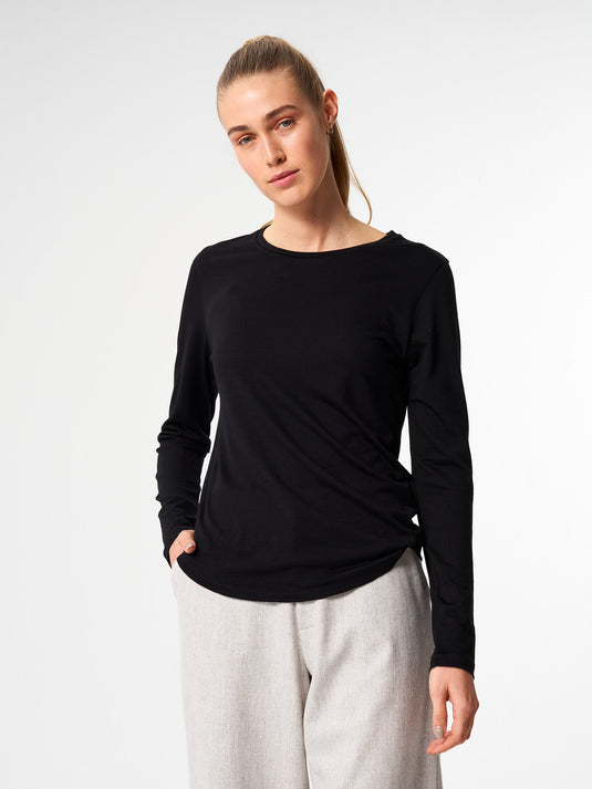Pinqponq Longsleeve Merino - Sheep Black (Female)