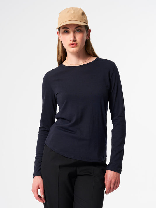 Pinqponq Longsleeve Merino - Sheep Navy (Female)