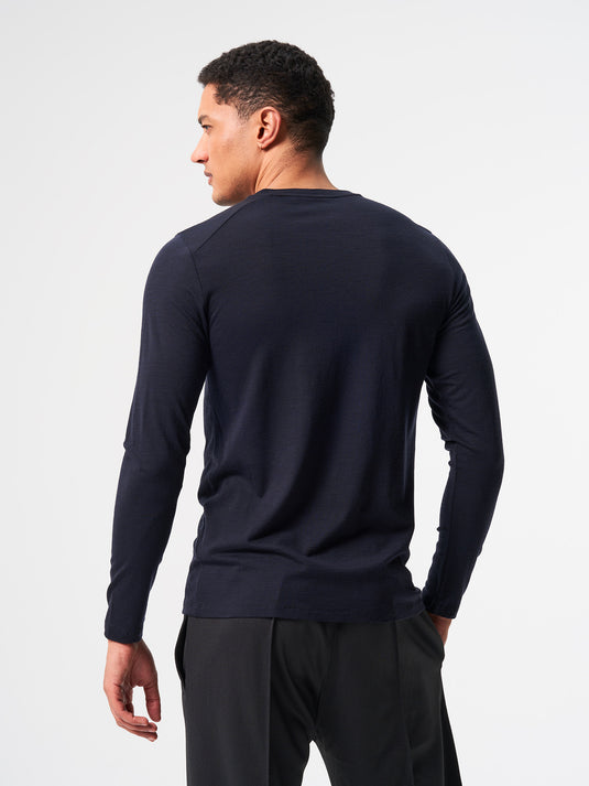 Pinqponq Longsleeve Merino - Sheep Navy (Male)