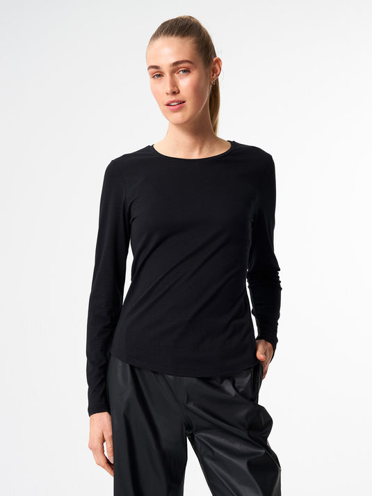 Pinqponq Longsleeve TENCEL™ - Wooden Black (Female)