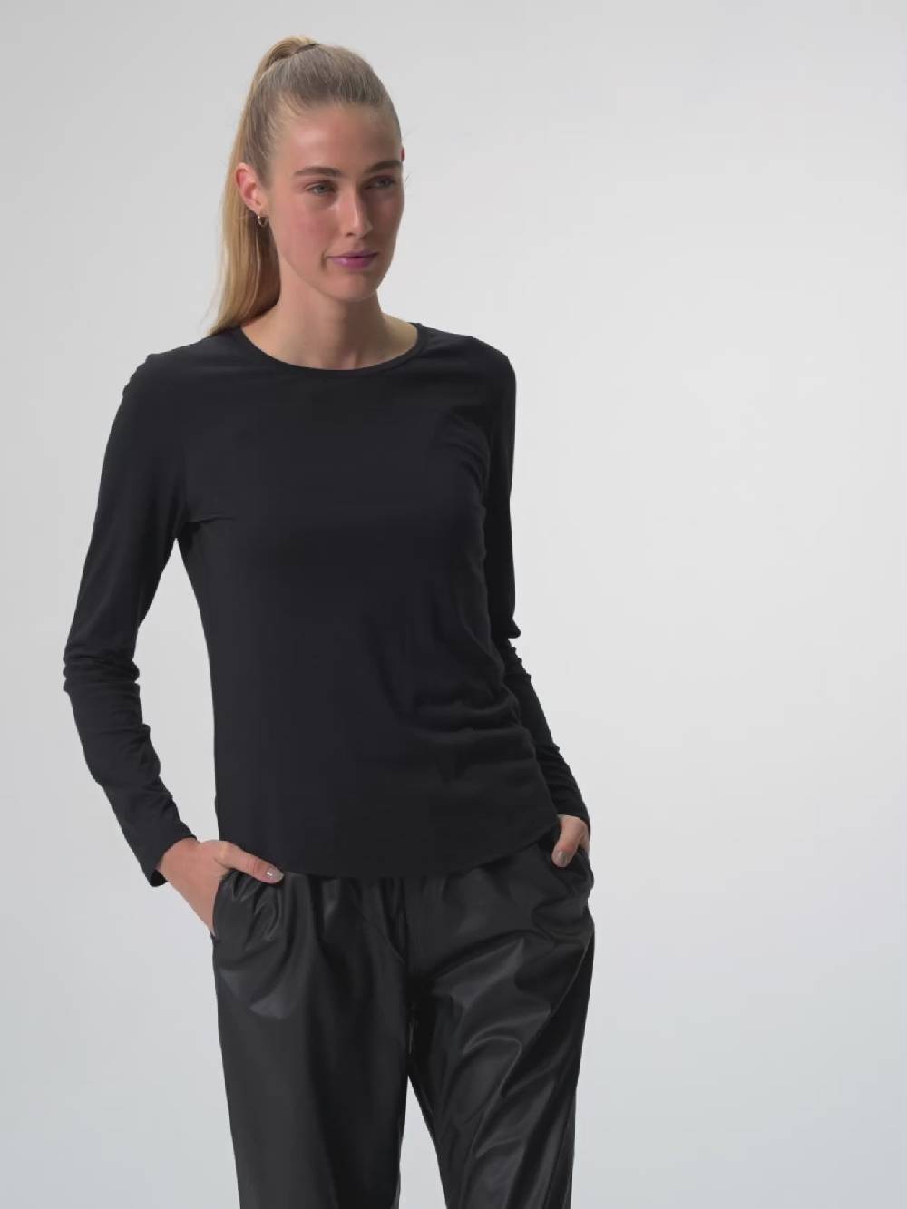 Pinqponq Longsleeve TENCEL™ - Wooden Olive (Female)