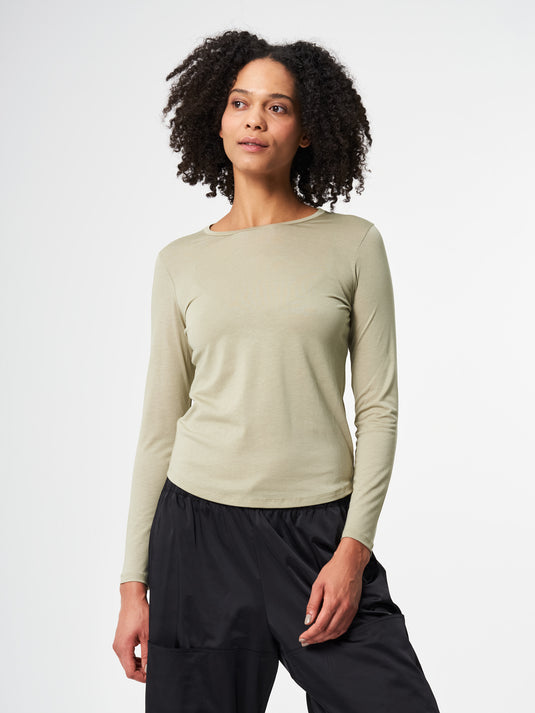 Pinqponq Longsleeve TENCEL™ - Wooden Olive (Female)