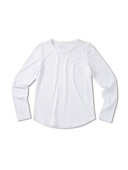 Pinqponq Longsleeve TENCEL™ - Wooden White (Female)