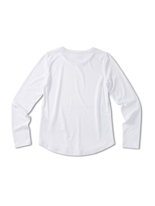 Pinqponq Longsleeve TENCEL™ - Wooden White (Female)