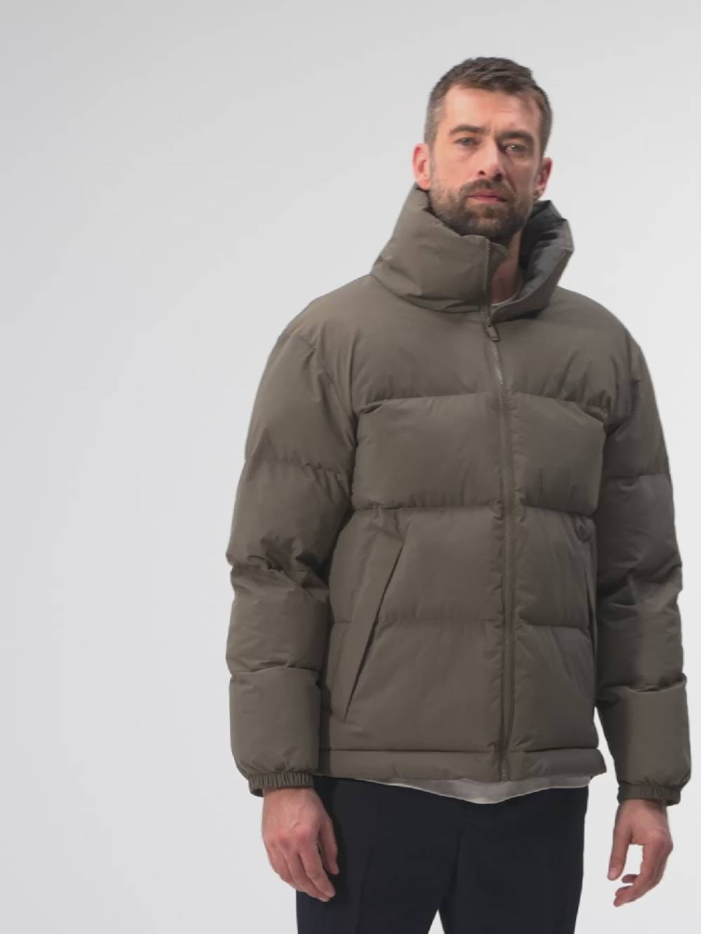 Pinqponq Puffer Jacket - Coffee Brown (Unisex)