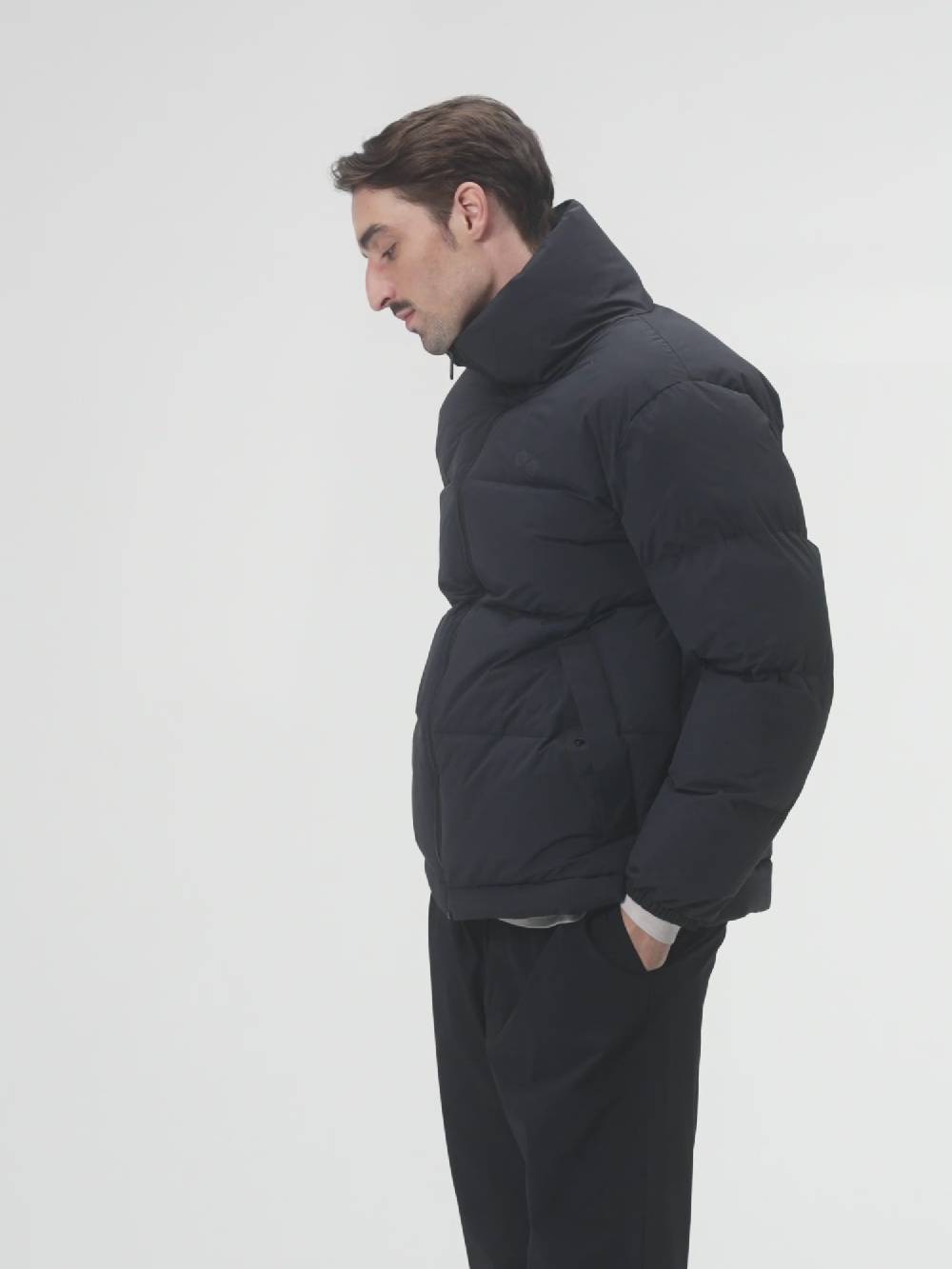 Pinqponq Puffer Jacket - Peat Black (Unisex)