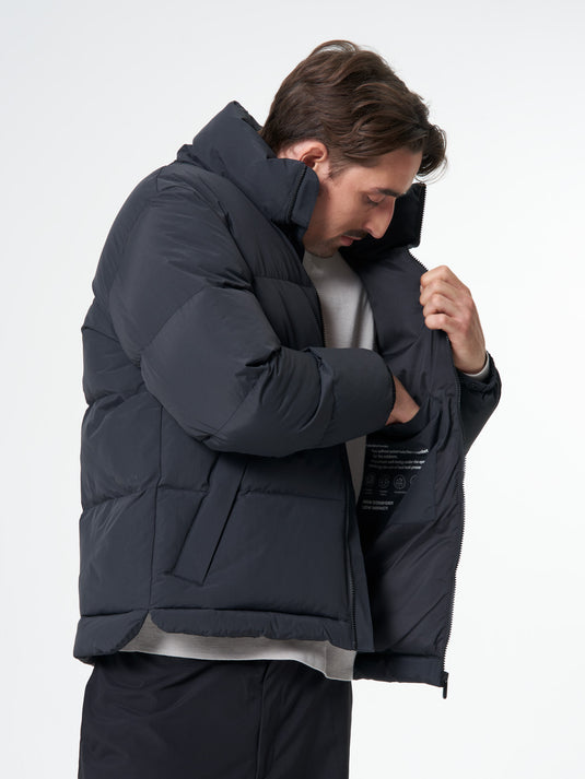 Pinqponq Puffer Jacket - Peat Black (Unisex)