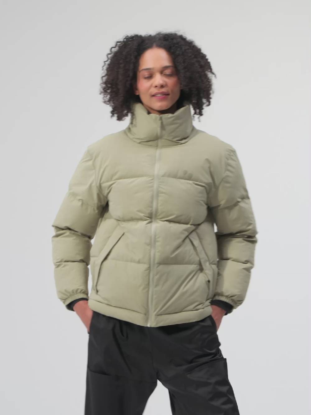 Pinqponq Puffer Jacket - Reed Olive (Unisex)