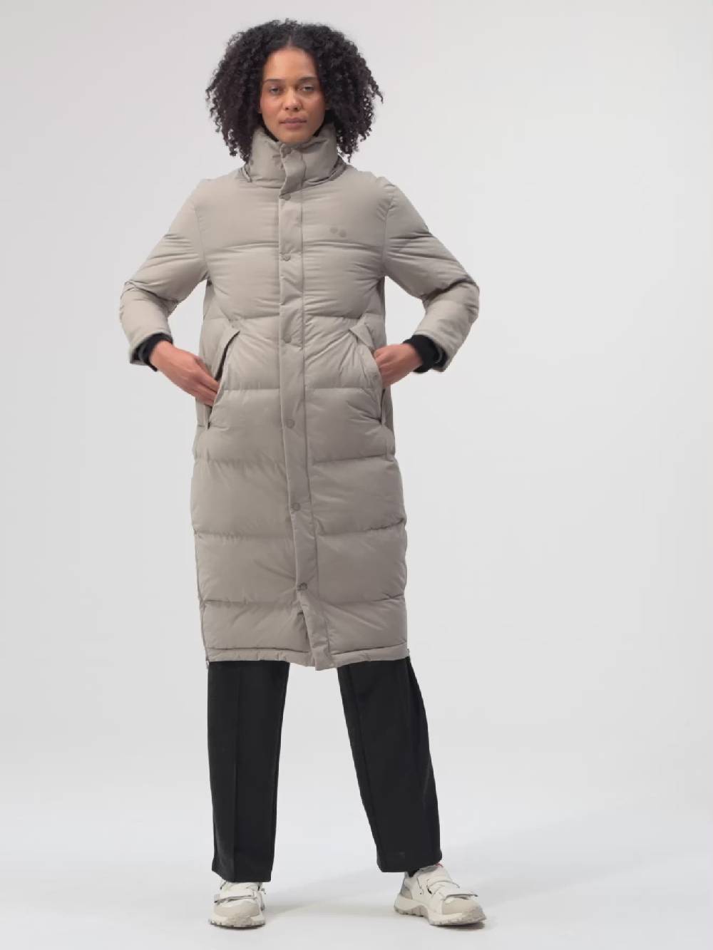 Pinqponq Puffy Parka - Cement Taupe (Female)
