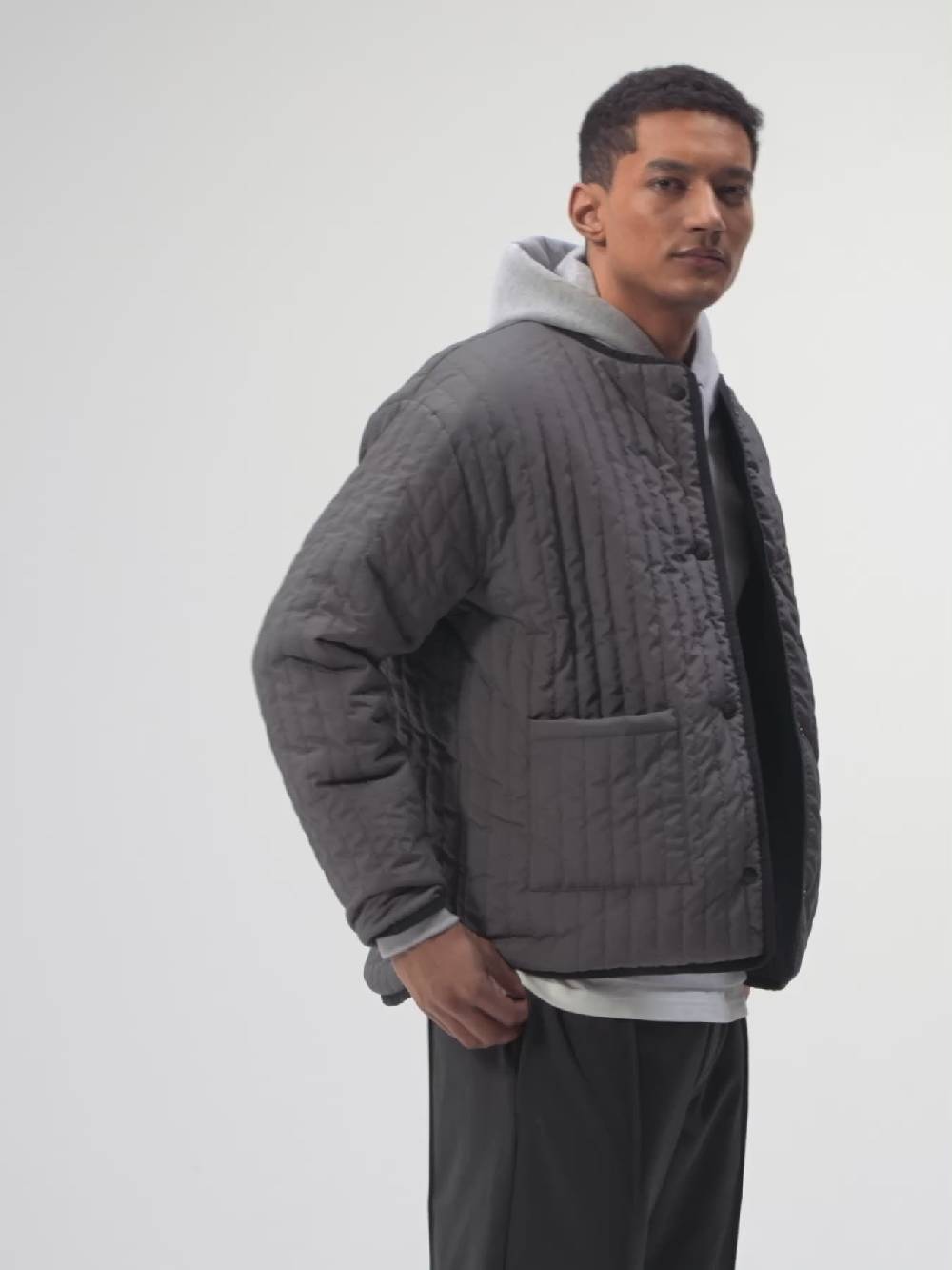 Pinqponq Reversible Jacket - Tune Black (Unisex)