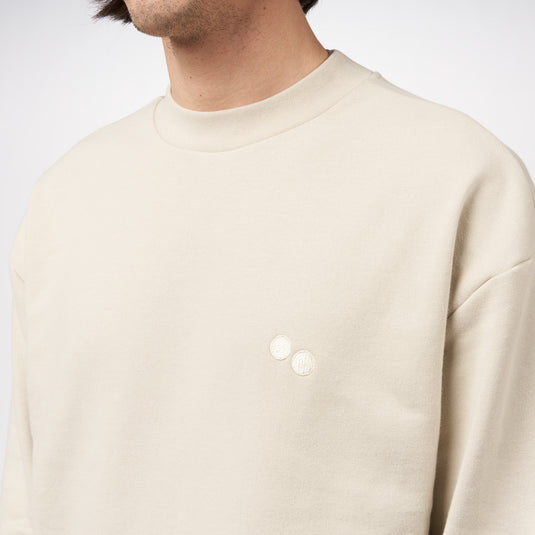Pinqponq Sweatshirt - Cliff Beige (Unisex)
