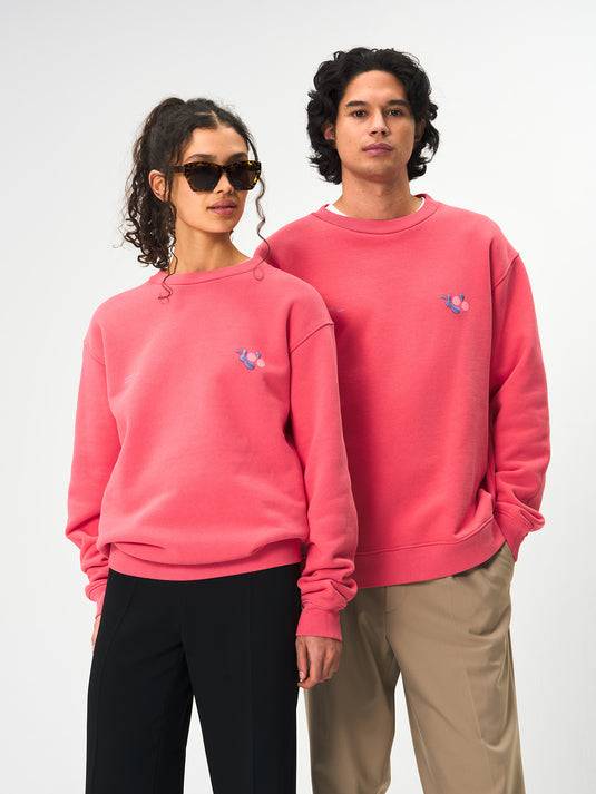 Pinqponq Sweatshirt Cotton - Watermelon Pink (Unisex)
