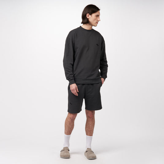 Pinqponq Sweatshort - Peat Black (Unisex)