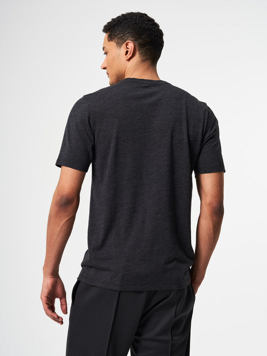 Pinqponq T-Shirt Merino - Dark Grey Melange (Male)