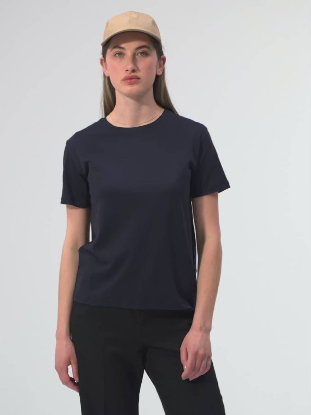 Pinqponq T-Shirt Merino - Sheep Navy (Female)