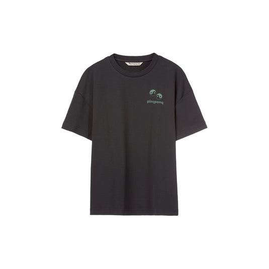 Pinqponq T-Shirt - Peat Black Yin Yang (Unisex)