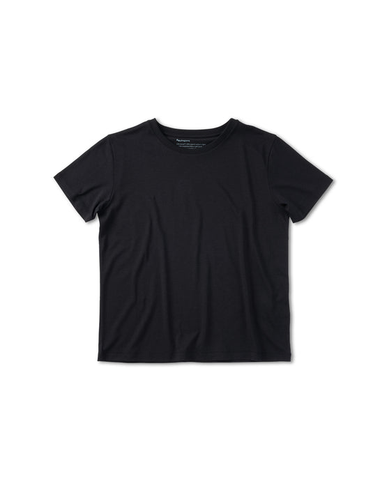 Pinqponq T-Shirt TENCEL™ - Wooden Black (Female)