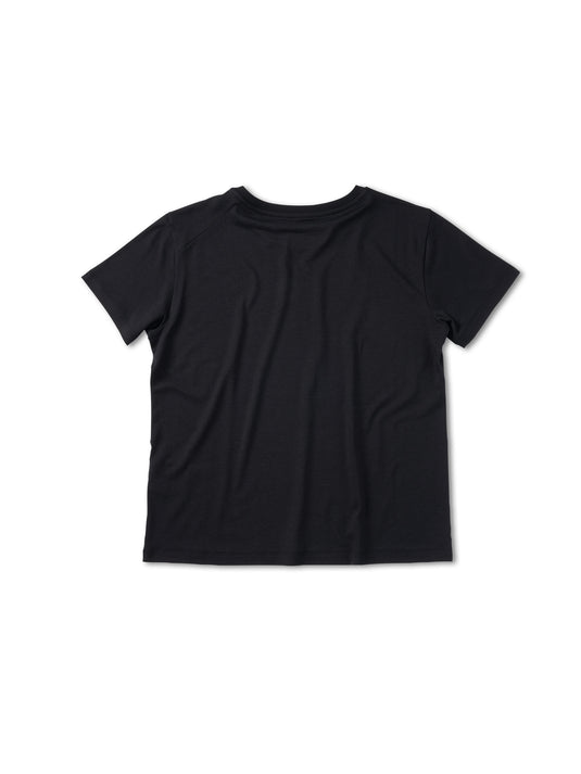 Pinqponq T-Shirt TENCEL™ - Wooden Black (Female)