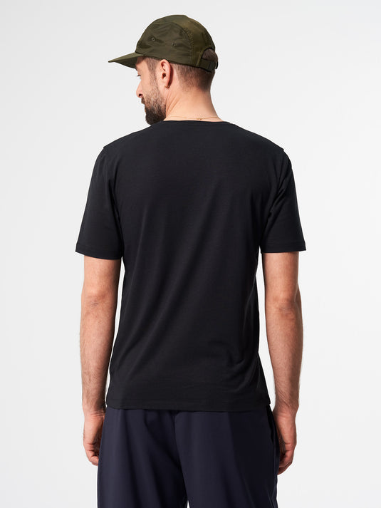 Pinqponq T-Shirt TENCEL™ - Wooden Black (Male)