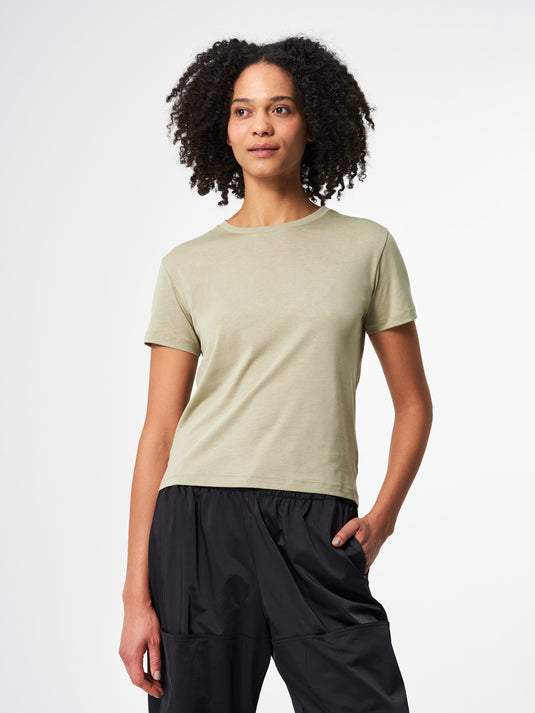 Pinqponq T-Shirt TENCEL™ - Wooden Olive (Female)