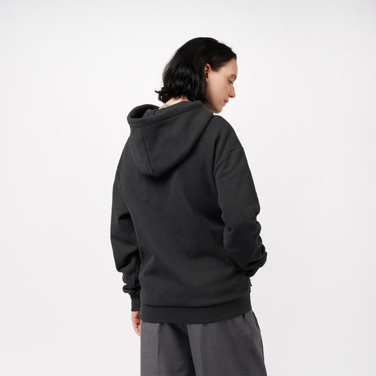 Pinqponq Zipped Hoodie - Peat Black (Unisex)