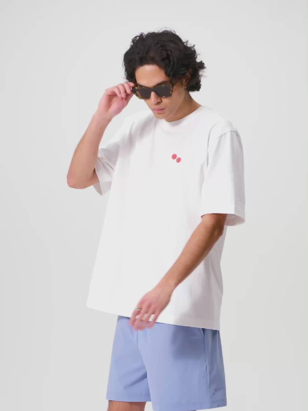 Pinqponq T-Shirt Cotton - White Frottee Watermelon (Male)