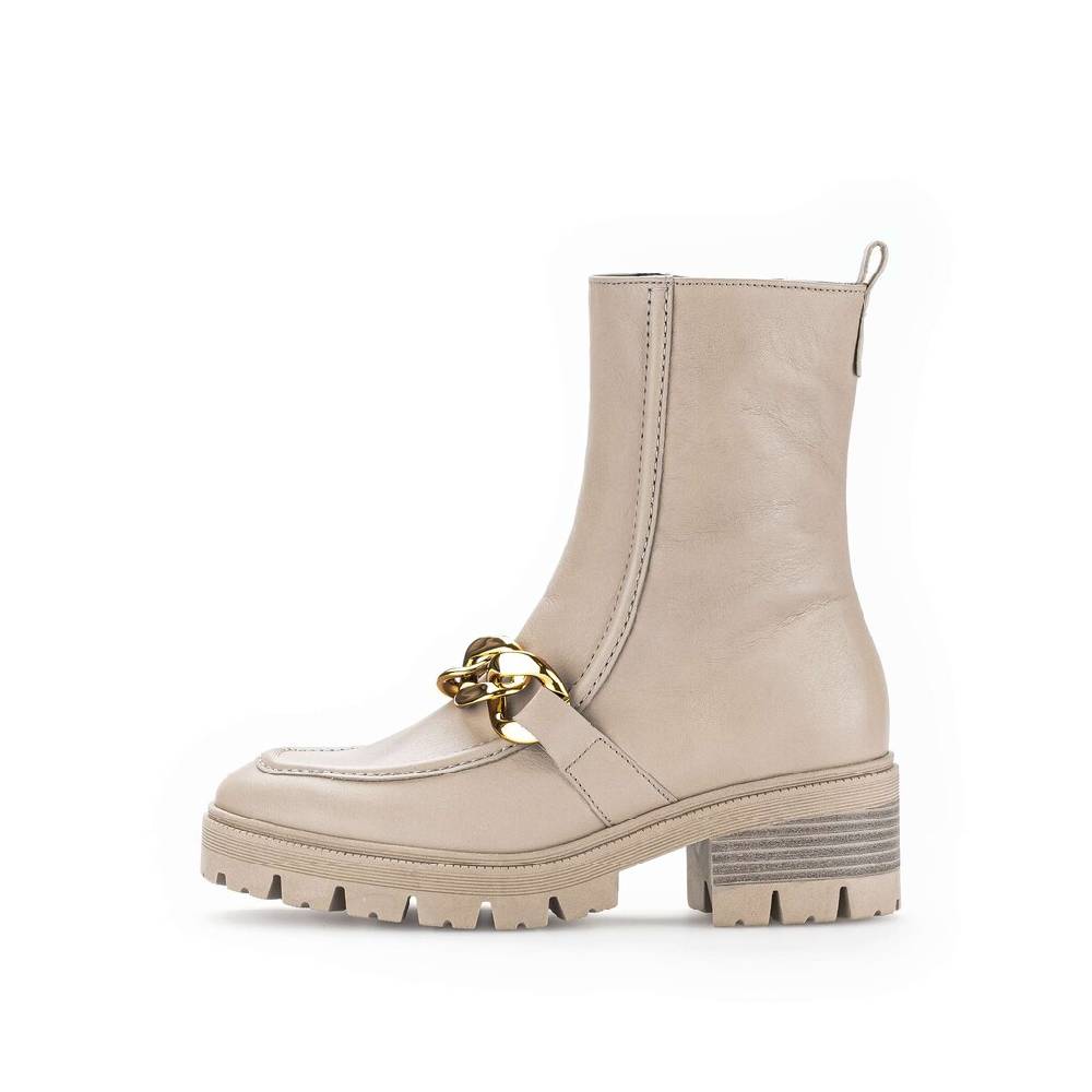 Pius Gabor Biker Boots Beige