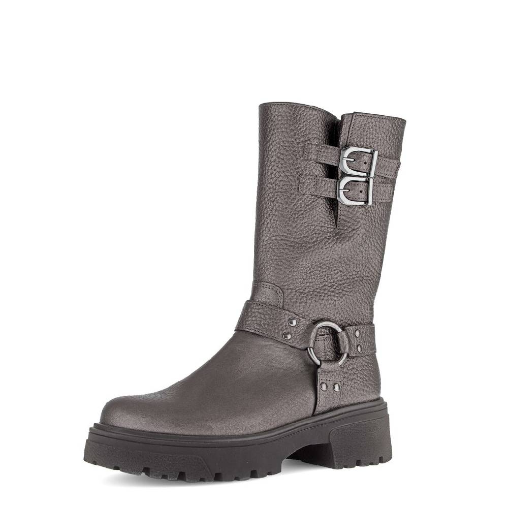 Pius Gabor Biker Boots Bronze