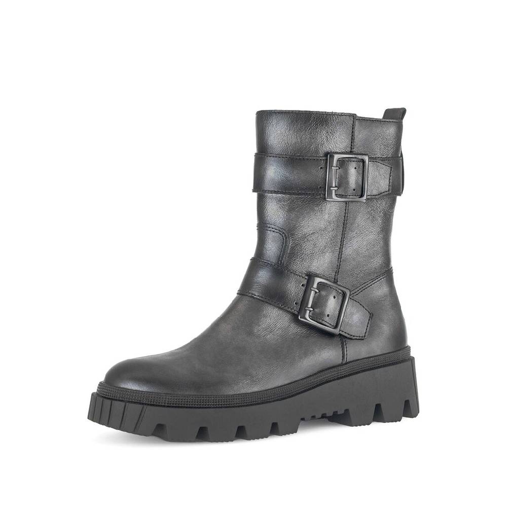 Pius Gabor Biker Boots Grau