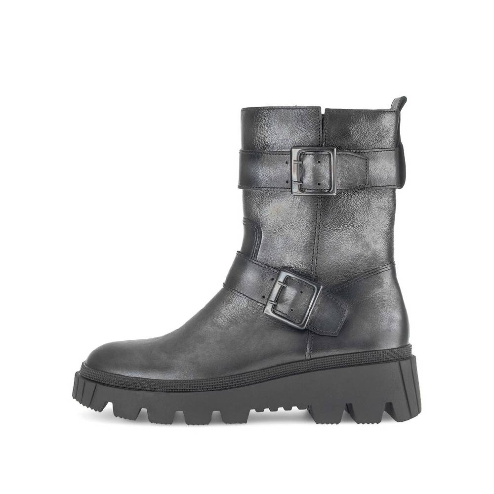 Pius Gabor Biker Boots grau