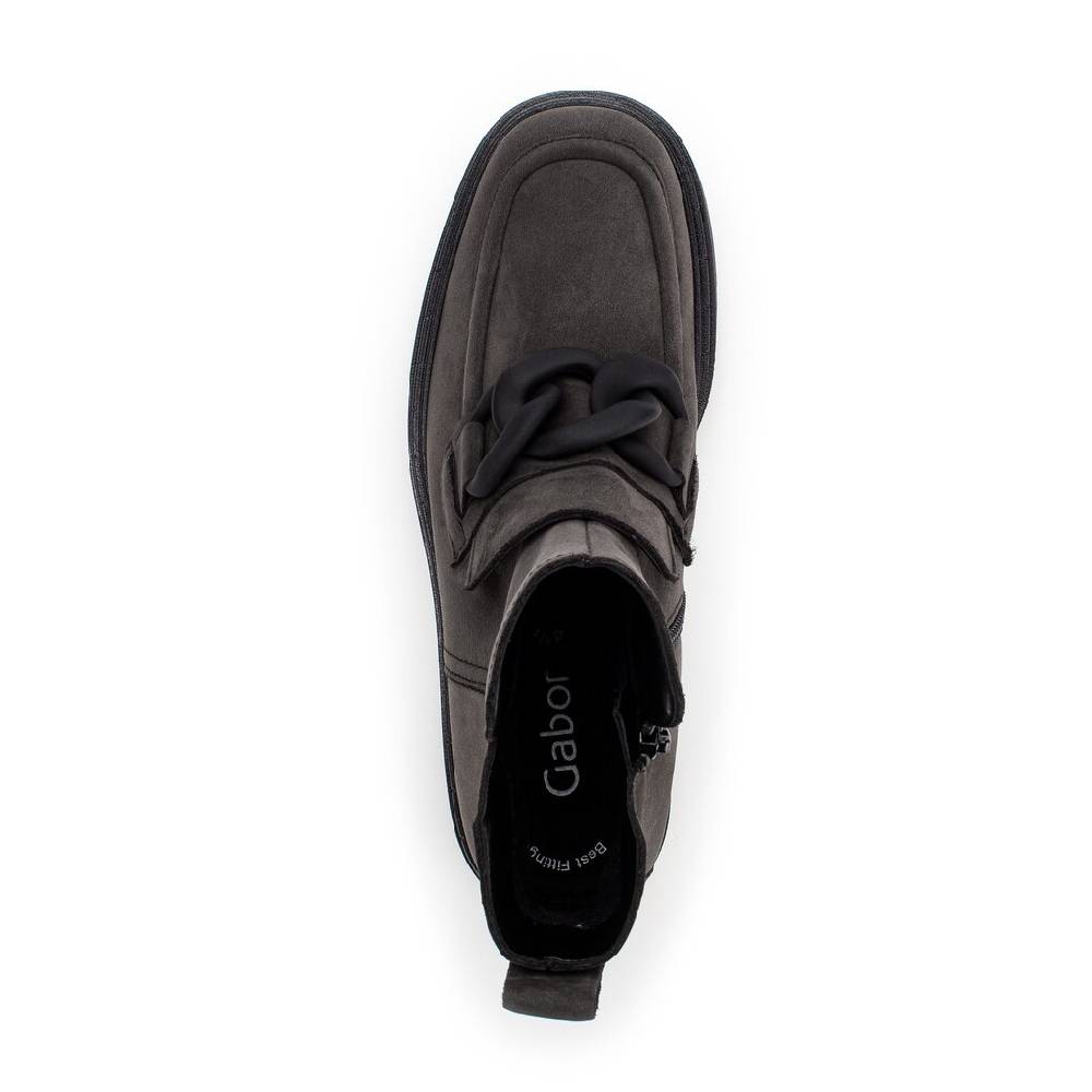 Pius Gabor Biker Boots Grau