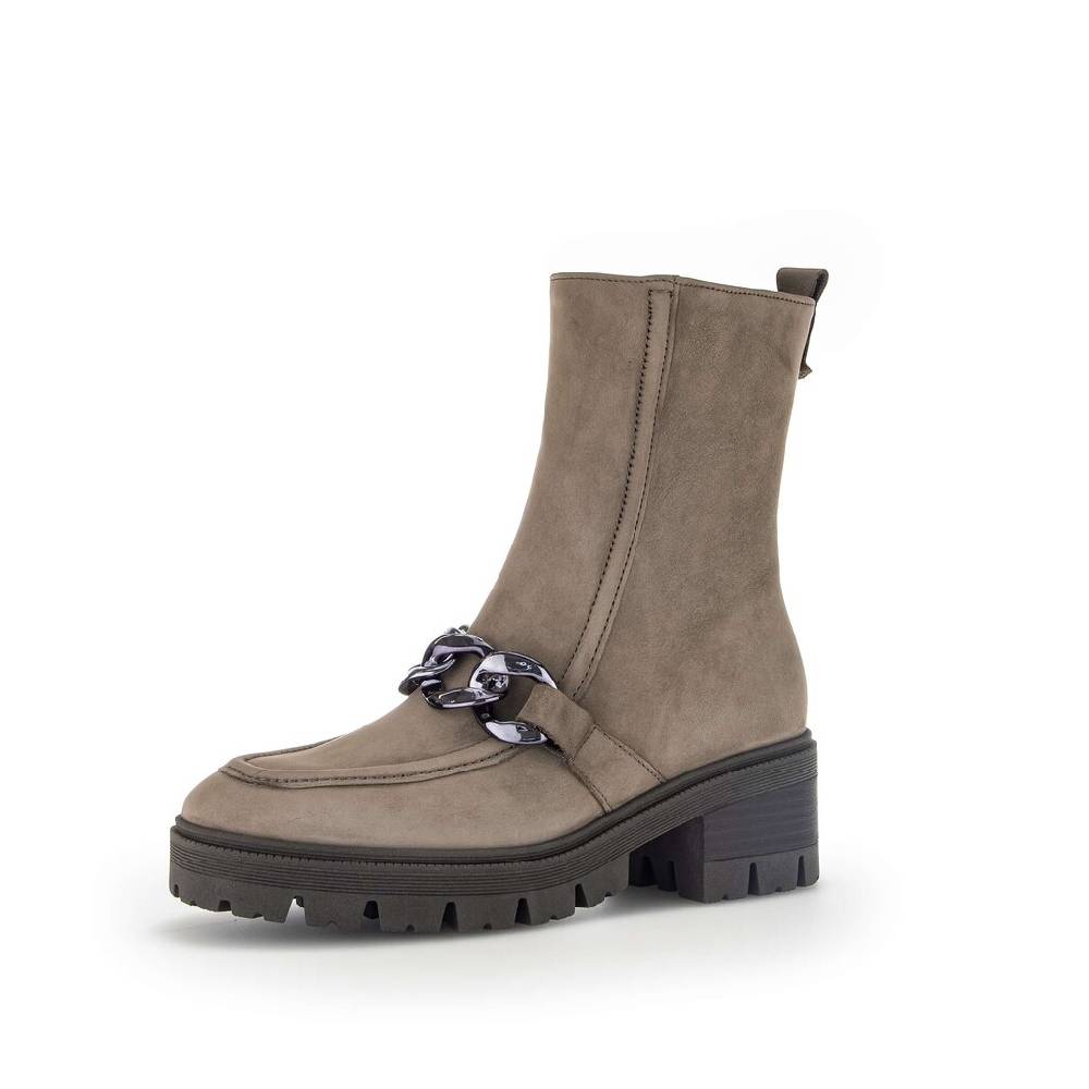 Pius Gabor Biker Boots Grau