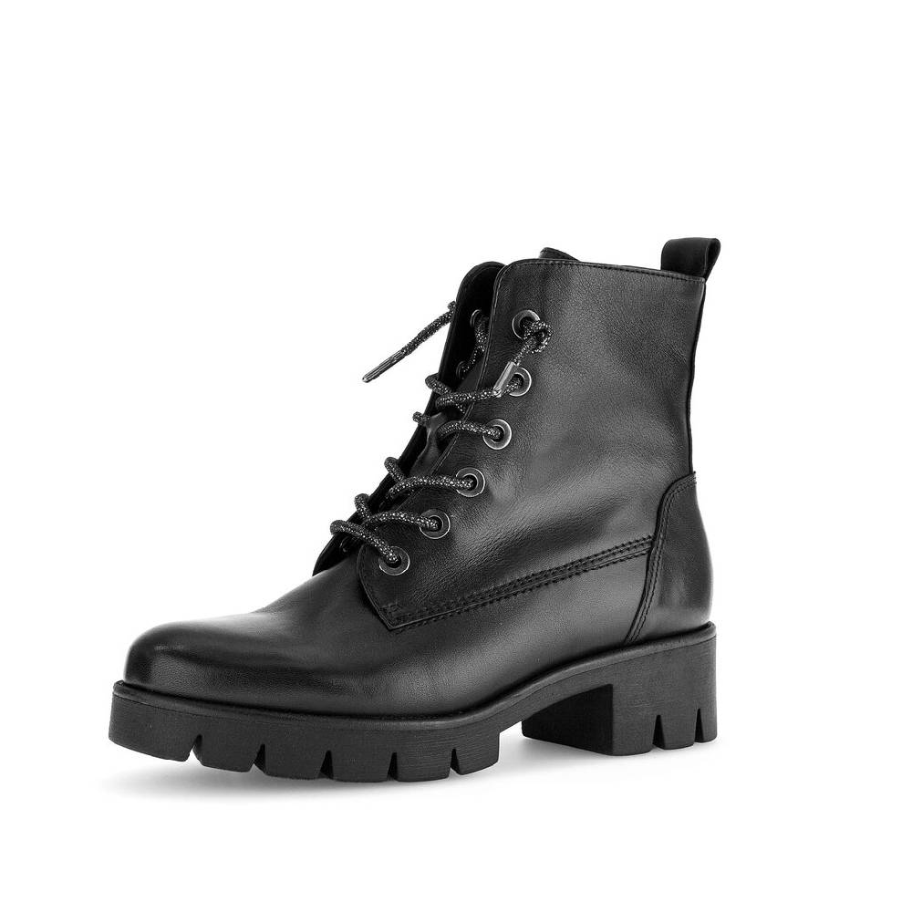 Pius Gabor Biker Boots Schwarz