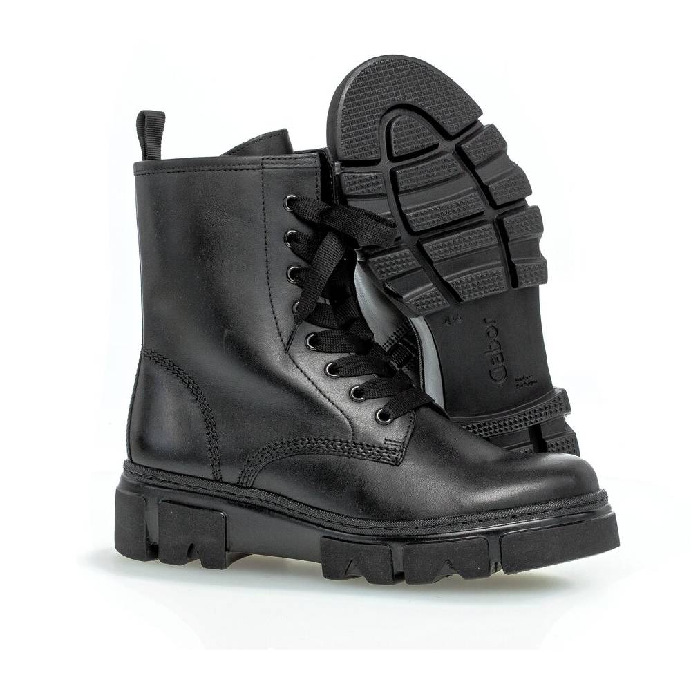 Pius Gabor Biker Boots Schwarz